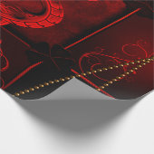 中国のなドラゴン ラッピングペーパー (角)