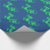 中国のなドラゴン ラッピングペーパー (角)