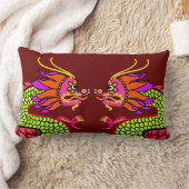 中国のなドラゴン ランバークッション (ブランケット)