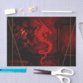 中国のなドラゴン 薄葉紙 (クラフト)