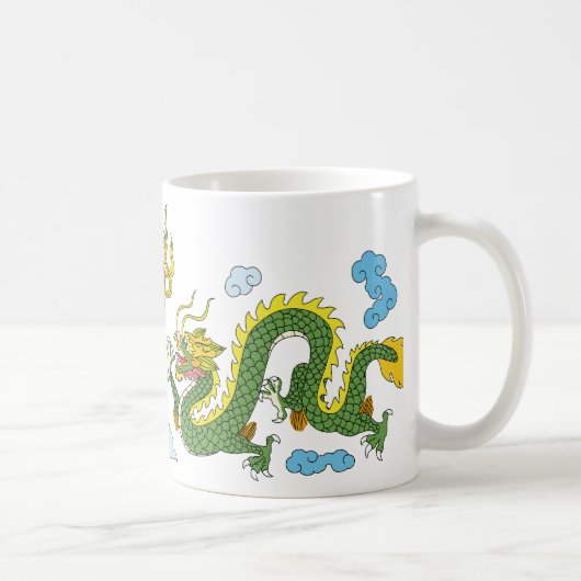 中国のなドラゴン(長い) コーヒーマグカップ (右)