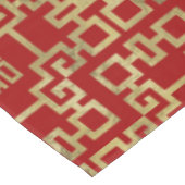 中国のなパターン倍の幸福の記号 テーブルクロス (アングル)