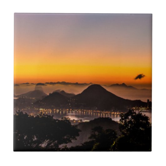 中国のなパビリオン、リオデジャネイロ、ブラジル タイル (正面)