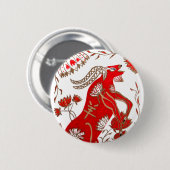 中国のなヒツジの占星術 缶バッジ (正面&裏面)