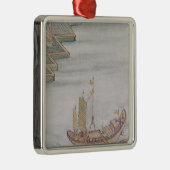 中国のなボート メタルオーナメント (右)