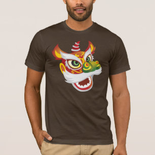 中国のなライオンの頭部 Tシャツ