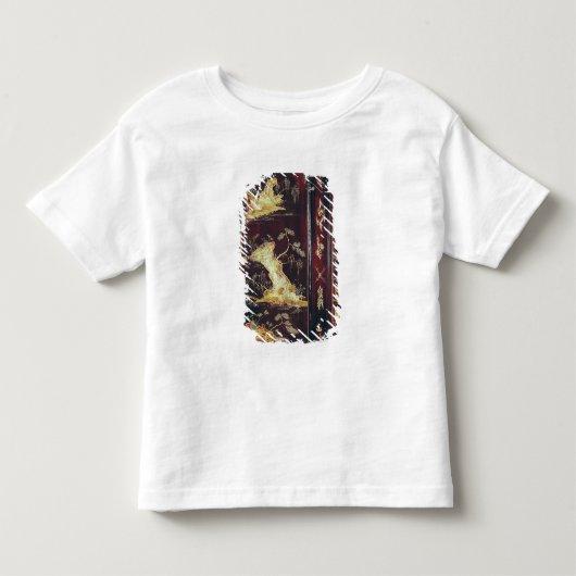 中国のなラッカーと飾られる机 トドラーTシャツ (正面)