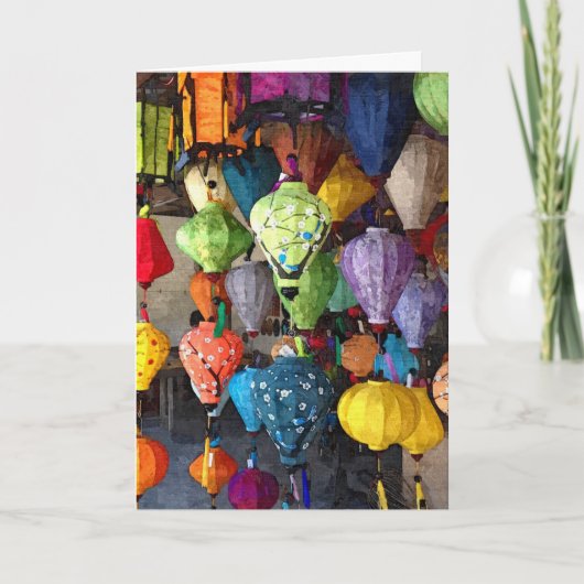 中国のなランタン カード (正面)