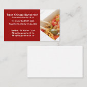 中国のなレストランおよび料理 名刺 (正面/裏面)