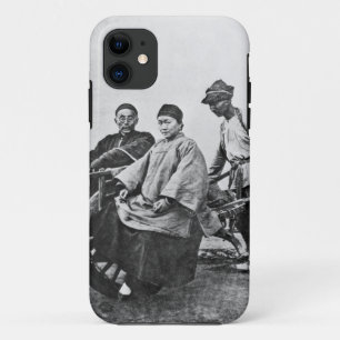 中国のな人力車、c.1870 (b/wの写真) iPhone 11 ケース