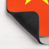 中国のな光沢のある旗 マウスパッド (コーナー)