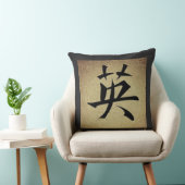 中国のな勇気の記号のアジアテーマの正方形 クッション (椅子)