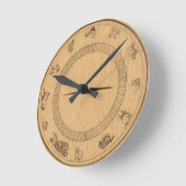 中国のな占星術の時計 ラウンド壁時計 (傾斜)