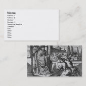 中国のな地方知事、aからのイラストレーション 名刺 (正面/裏面)