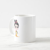 中国のな女性(2人の側面) コーヒーマグカップ (正面左)