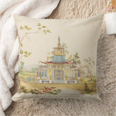 中国のな寺院、c.1810のために設計して下さい(ペン及びインク クッション (ブランケット)