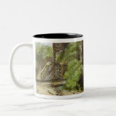 中国のな寺院、Kewの庭は、「Kew Gaからの13をめっきします ツートーンマグカップ (左)