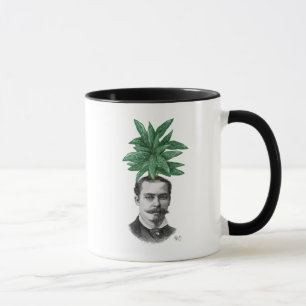 中国のな常緑樹の頭部の植物の頭部 マグカップ