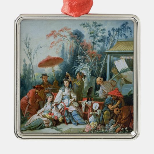 中国のな庭、c.1742 メタルオーナメント (正面)