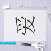 中国のな愛 薄葉紙 (クラフト)