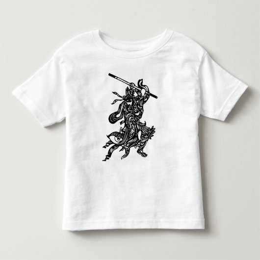 中国のな戦士 トドラーTシャツ (正面)