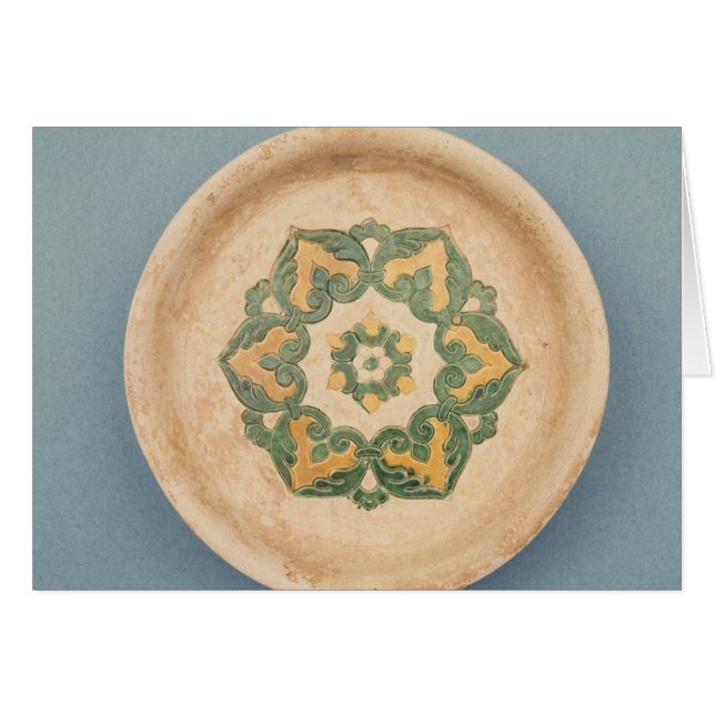 中国のな提供の皿 (正面横)