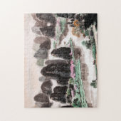 中国のな景色の水彩画のジグソーパズル ジグソーパズル (縦)
