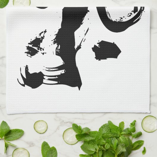 中国のな書道のブラシの打撃の芸術のキーかチー キッチンタオル (折り畳み)