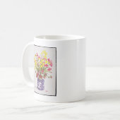 中国のな瓶の花 コーヒーマグカップ (正面左)