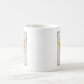 中国のな瓶の花 コーヒーマグカップ (中央)