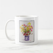 中国のな瓶の花 コーヒーマグカップ (左)