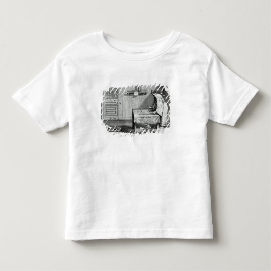 中国のな筆記者 トドラーTシャツ (正面)