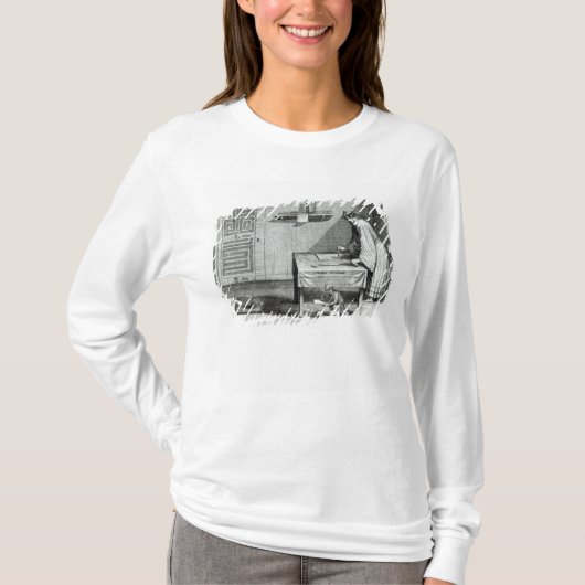 中国のな筆記者 Tシャツ (正面)