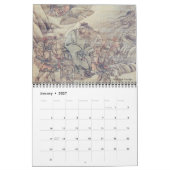 中国のな絵画ラム年のカスタムな年のカレンダー カレンダー (1月 2027)