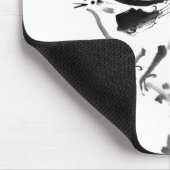 中国のな絵画、プラム花および鳥 マウスパッド (コーナー)