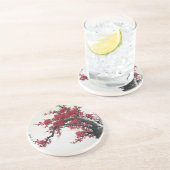 中国のな絵画-桜のコースター コースター (側面)