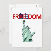 中国のな自由および自由 ポストカード (正面/裏面)