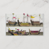中国のな船、「Le Cからのイラストレーションの例 名刺 (裏面)
