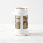 中国のな花ビールステイン ビールジョッキ (正面左)