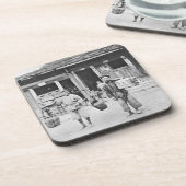 中国のな行商人、c.1870 (b/wの写真) コースター (左側)