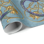 中国のな装飾用のドラゴン ラッピングペーパー (ロールコーナー)