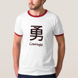 中国のな記号の勇気のTシャツ Tシャツ