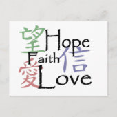 「中国のな記号」の郵便はがき ポストカード (正面)