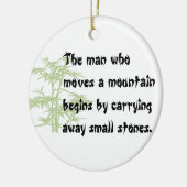 中国のな諺のクリスマスのオーナメント セラミックオーナメント (左)