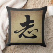 中国のな野心の記号のアジアテーマの正方形 クッション (ブランケット)