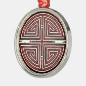 中国のな長寿の記号 メタルオーナメント (左)