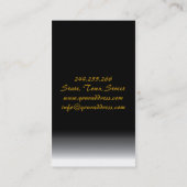 中国のな食糧レストラン赤いファンの食事のバー 名刺 (裏面)