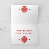 中国のな(占星術の)十二宮図のウシPAPERCUTのイラストレーション シーズンカード (内部)