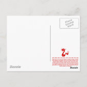 中国のな(占星術の)十二宮図のドラゴンPAPERCUTのイラストレーション ポストカード (裏面)