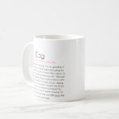 中国のな(占星術の)十二宮図(犬の年) 2 コーヒーマグカップ (正面左)